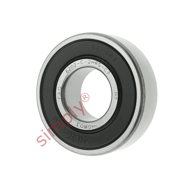 FAG 62022RSRC3 Rubber Sealed Deep Groove Ball Bearing 15x35x11mm