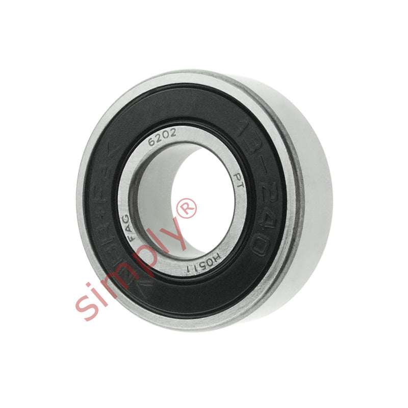 FAG 62022RSR Rubber Sealed Deep Groove Ball Bearing 15x35x11mm