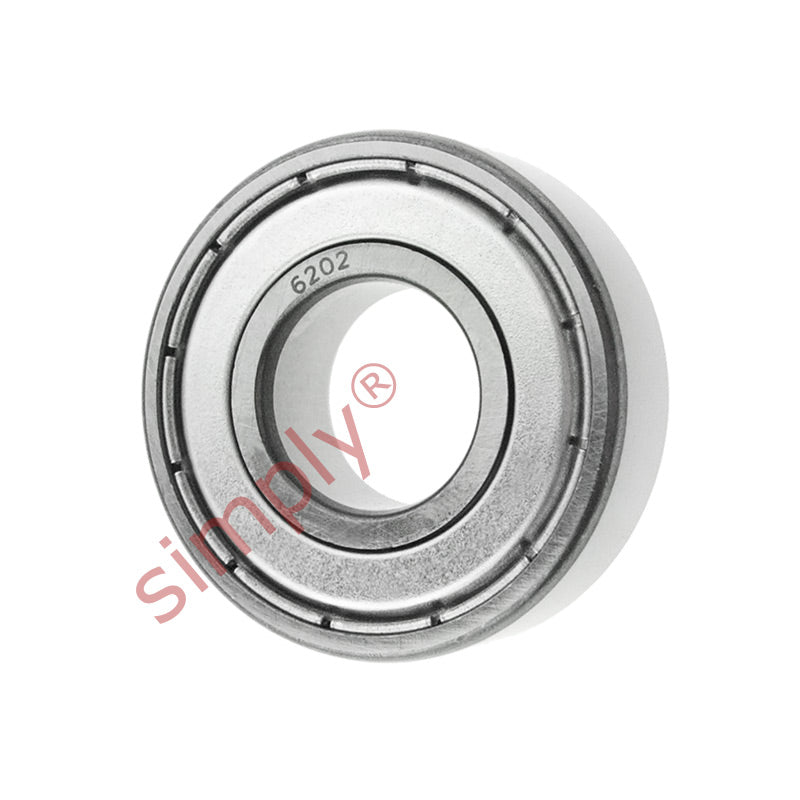 6202ZZ Budget Metal Shielded Deep Groove Ball Bearing 15x35x11mm
