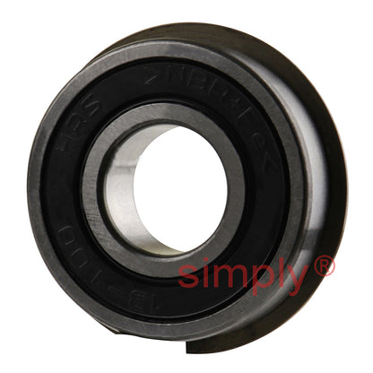 Major Brand 62032RSNR/C3 Rubber Sealed Snap Ring Deep Groove Ball Bearing 17x40x12mm 