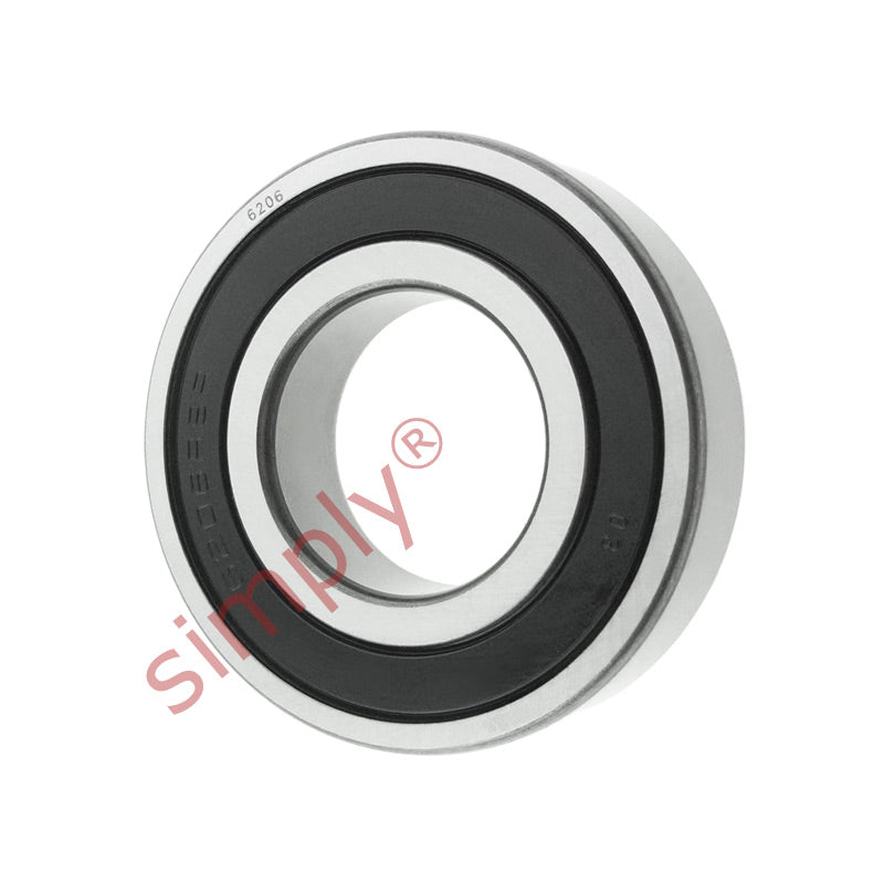 62062RS Budget Rubber Sealed Deep Groove Ball Bearing 30x62x16mm