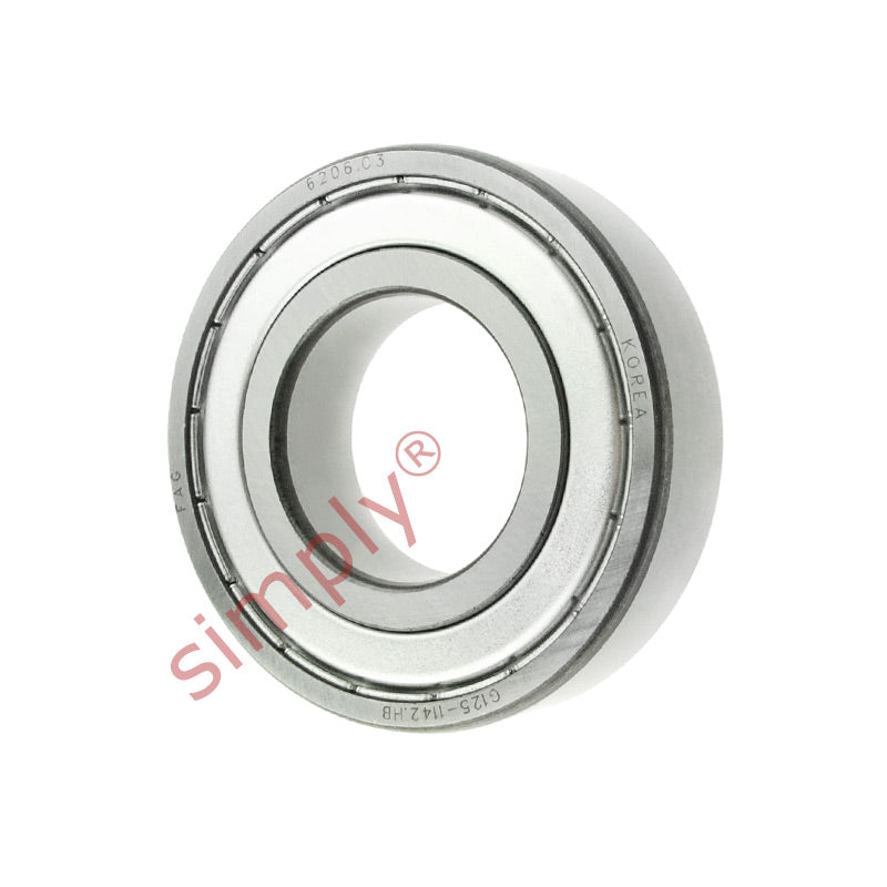 FAG 62062ZC3 Metal Shielded Deep Groove Ball Bearing 30x62x16mm