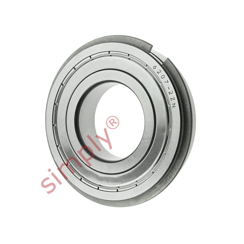 Major Brand 62072ZNR Metal Shielded Snap Ring Deep Groove Ball Bearing 35x72x17mm 