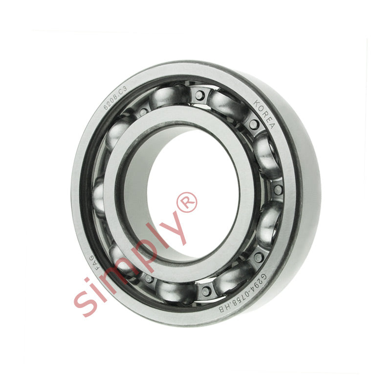 FAG 6208C3 Open Deep Groove Ball Bearing 40x80x18mm