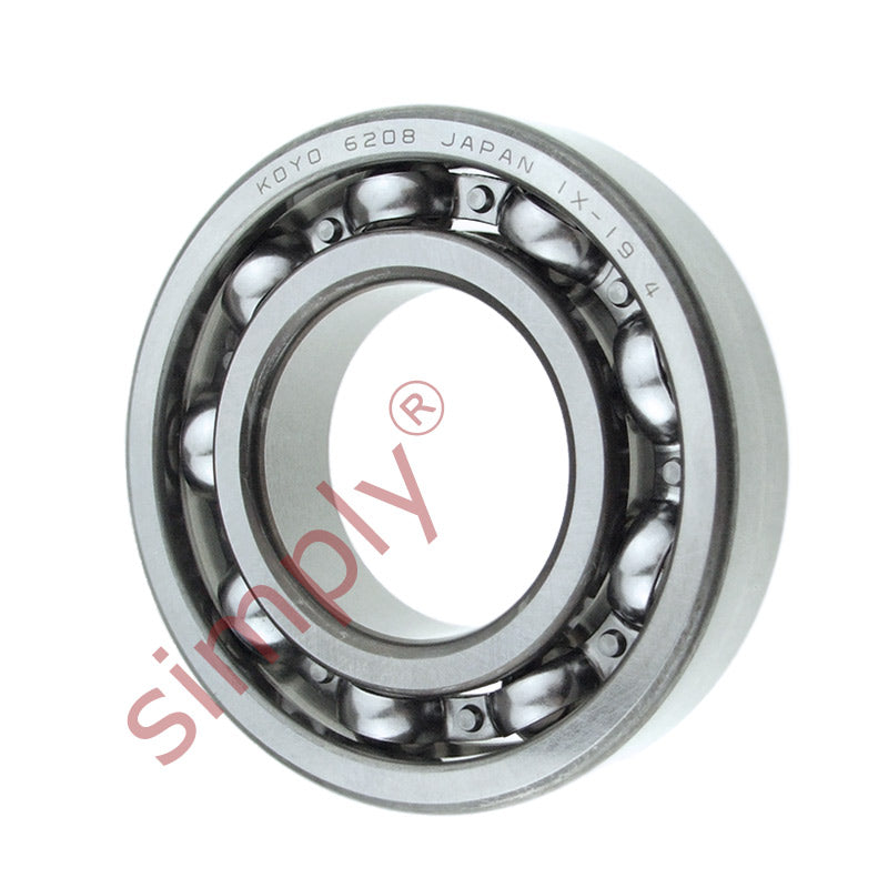 KOYO 6208 Open Deep Groove Ball Bearing 40x80x18mm