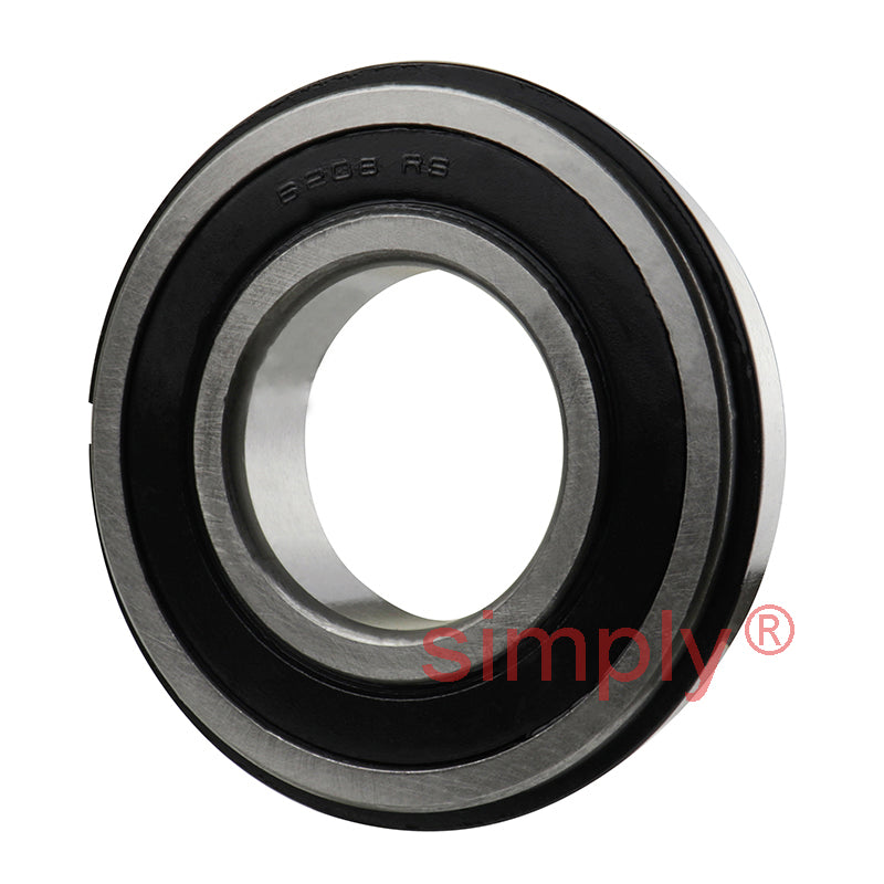 62082RSNR Budget Rubber Sealed Deep Groove Ball Bearing with Snap Ring 40x80x18mm 