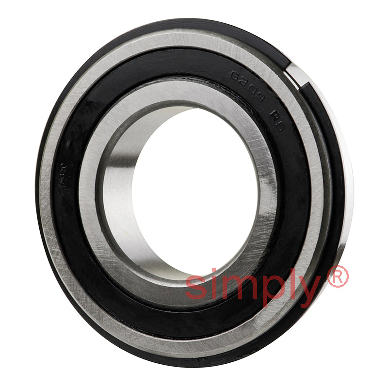 62092RSNR Budget Rubber Sealed Deep Groove Ball Bearing with Snap Ring 45x85x19mm 