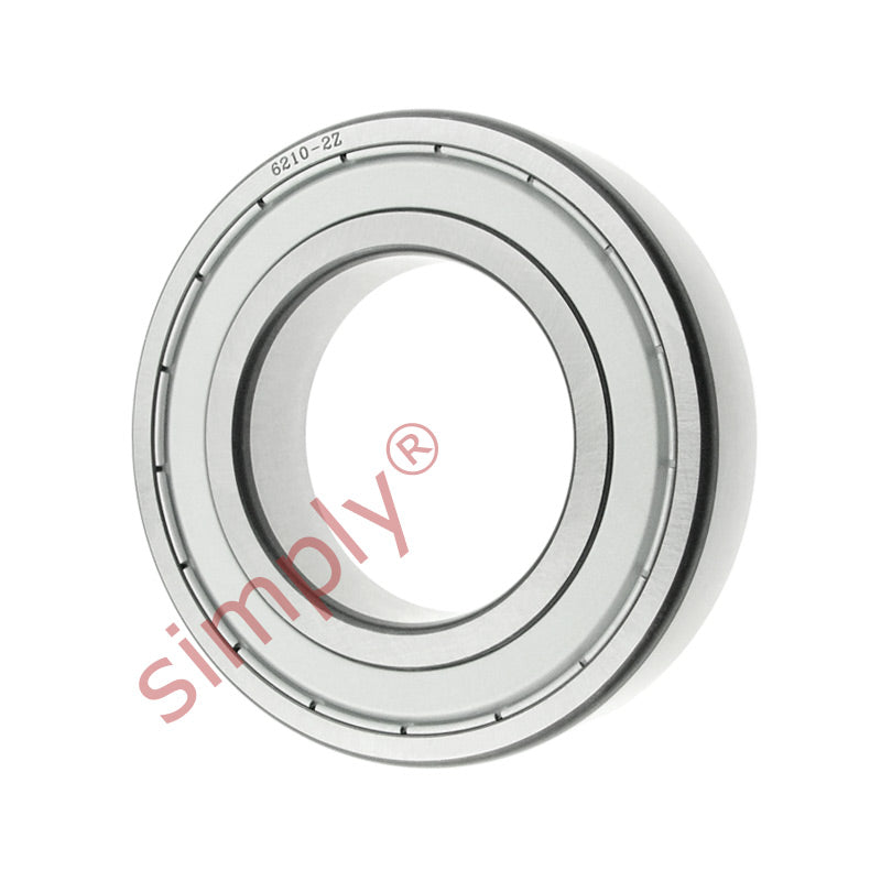 6210ZZC3 Budget Metal Shielded Deep Groove Ball Bearing 50x90x20mm