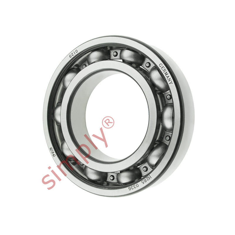FAG 6210 Open Deep Groove Ball Bearing 50x90x20mm
