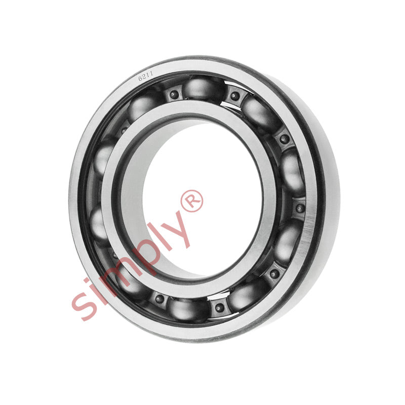 FAG 6211 Open Deep Groove Ball Bearing 55x100x21mm