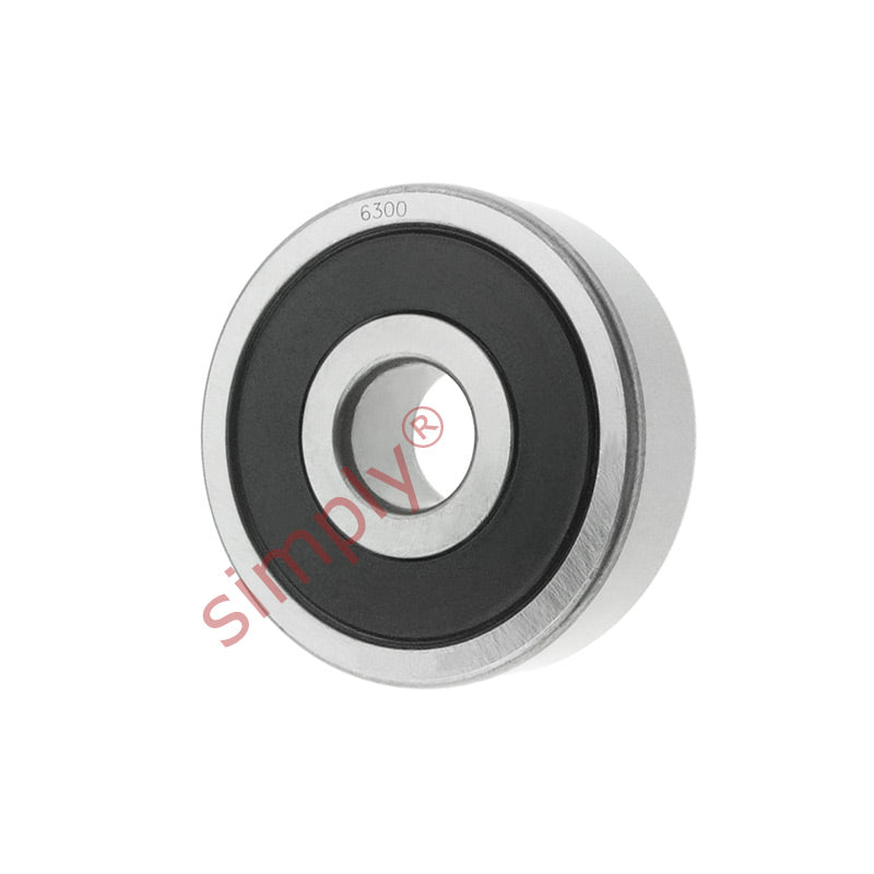 63002RS Budget Rubber Sealed Deep Groove Ball Bearing 10x35x11mm