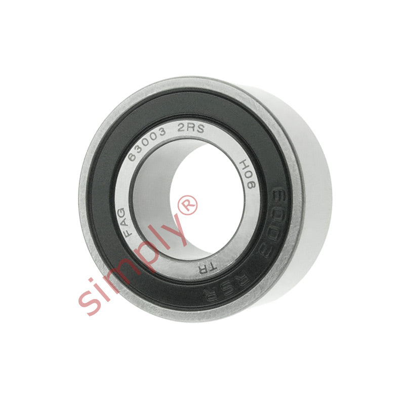 FAG 630032RSR Rubber Sealed Deep Groove Ball Bearing 17x35x14mm