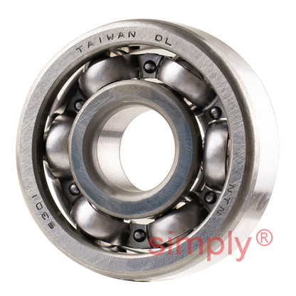 NTN 6301 Open Type Deep Groove Ball Bearing 12x37x12mm