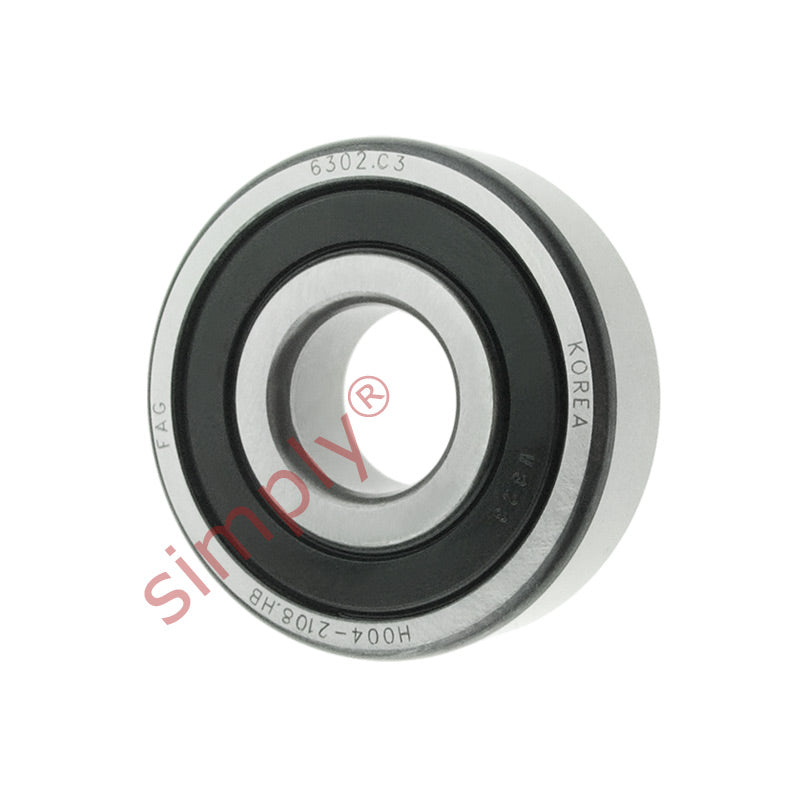 FAG 63022RSRC3 Rubber Sealed Deep Groove Ball Bearing 15x42x13mm