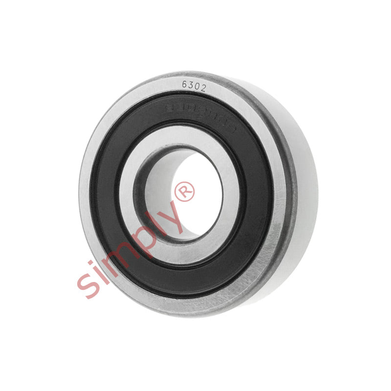 63022RSC3 Budget Rubber Sealed Deep Groove Ball Bearing 15x42x13mm
