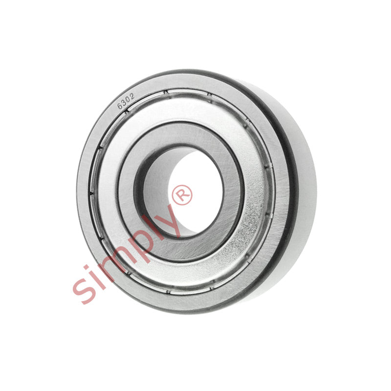 6302ZZ Budget Metal Shielded Deep Groove Ball Bearing 15x42x13mm
