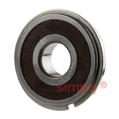 Major Brand 63022RSNR Rubber Sealed Snap Ring Deep Groove Ball Bearing 15x42x13mm 