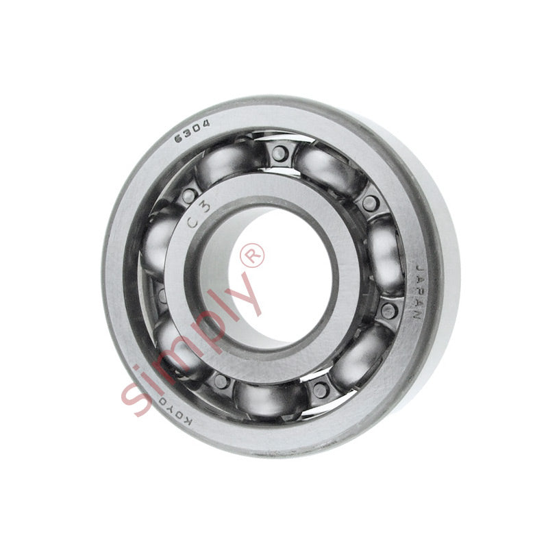 KOYO 6304C3 Open Deep Groove Ball Bearing 20x52x15mm