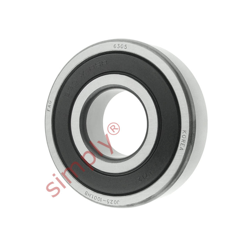 FAG 63052RSR Rubber Sealed Deep Groove Ball Bearing 25x62x17mm