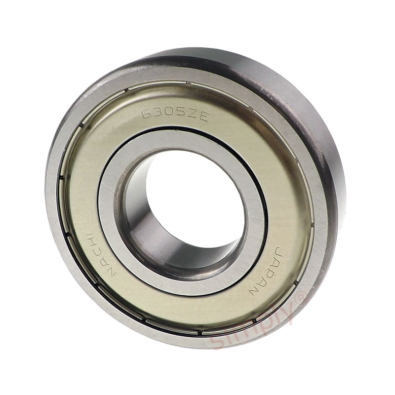 NACHI 6305ZZE Metal Shielded Deep Groove Ball Bearing 25x62x17mm