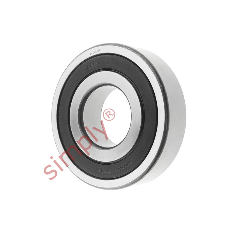 63062RS Budget Rubber Sealed Deep Groove Ball Bearing 30x72x19mm