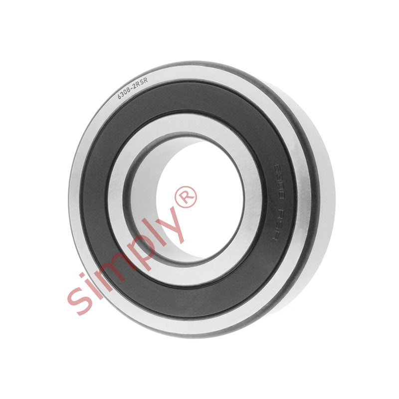 63082RSC3 Budget Rubber Sealed Deep Groove Ball Bearing 40x90x23mm