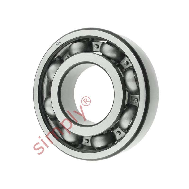 6311 Budget Open Type Deep Groove Ball Bearing 55x120x29mm