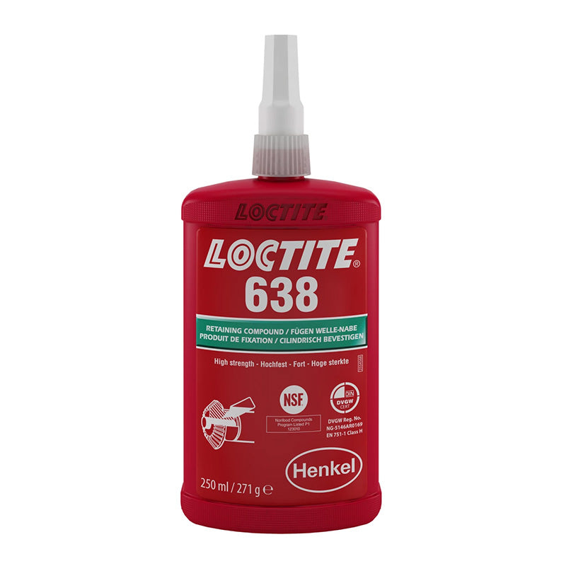 Loctite 638 High Strength Retaining Compound 250ml