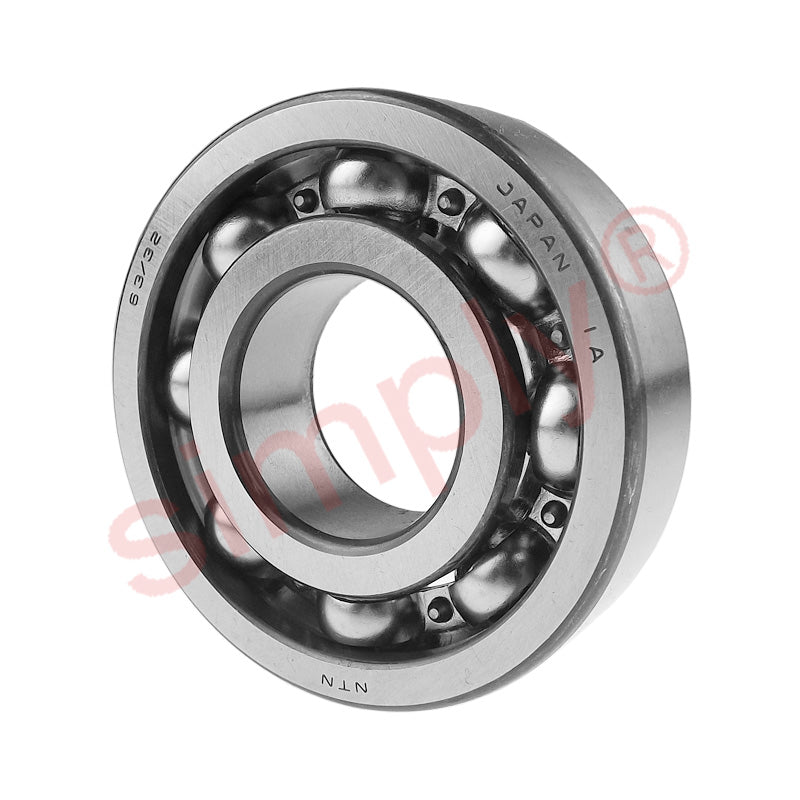 Major Brand 63/32 Open Deep Groove Ball Bearing 32x75x20mm