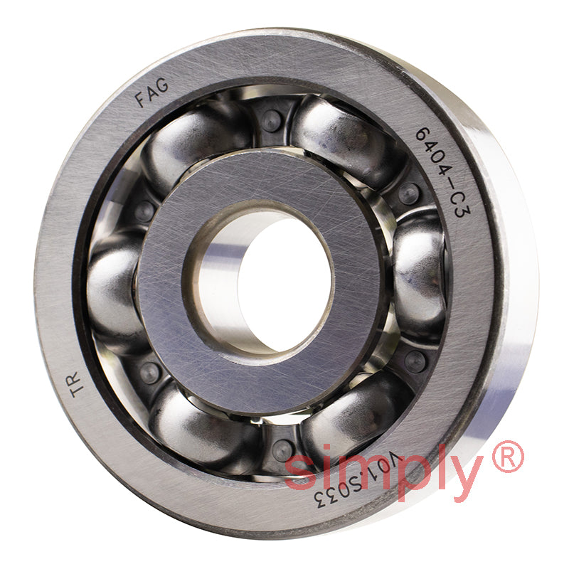 FAG 6404C3 Open Deep Groove Ball Bearing 20x72x19mm