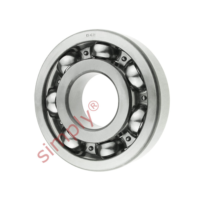 6411 Budget Open Type Deep Groove Ball Bearing 55x140x33mm