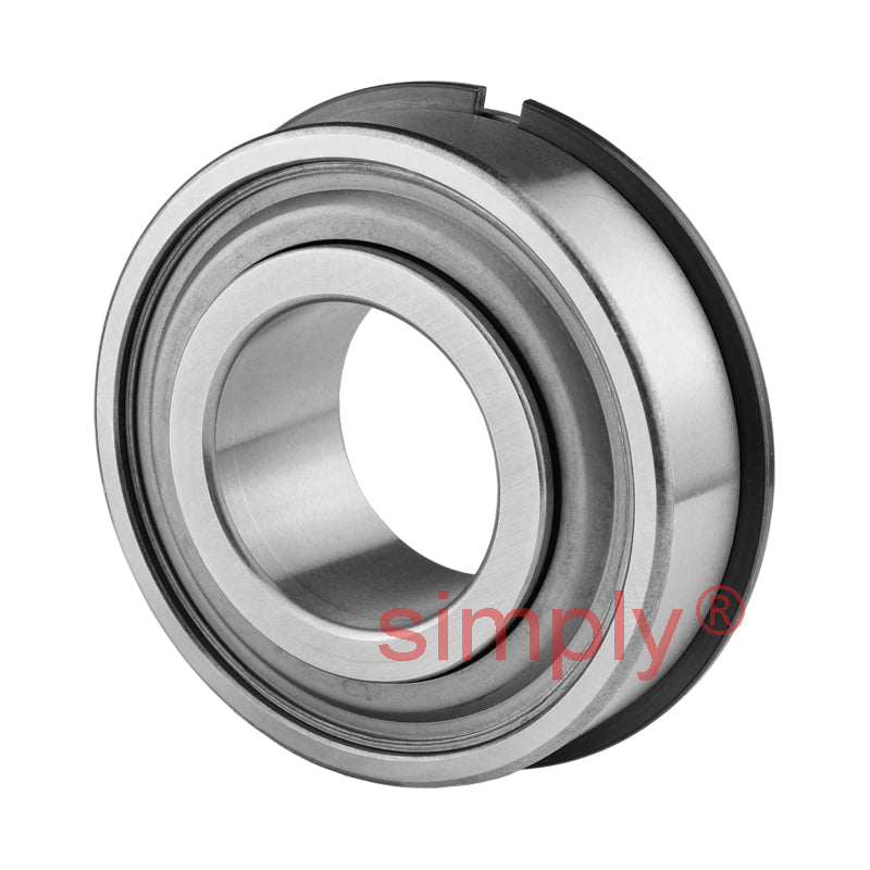 RBC 7520DLG/NR Heavy Duty Precision Ground Rubber Sealed with Trash Guard Radial Bearing with Snap Ring 1.25x2.563x0.75 inch