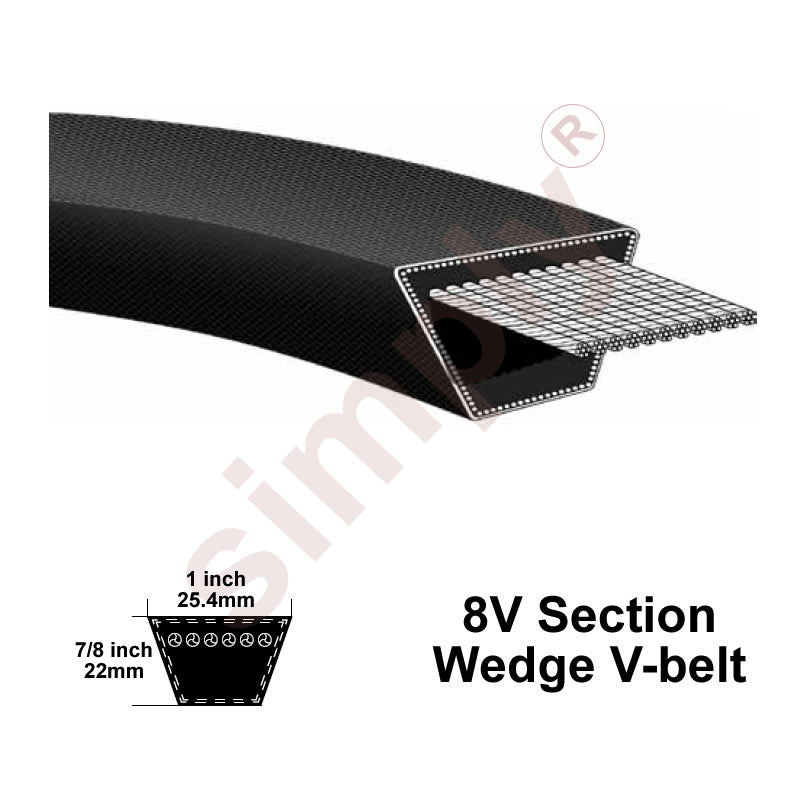 8V3750 Pix Narrow Profile V-Belt