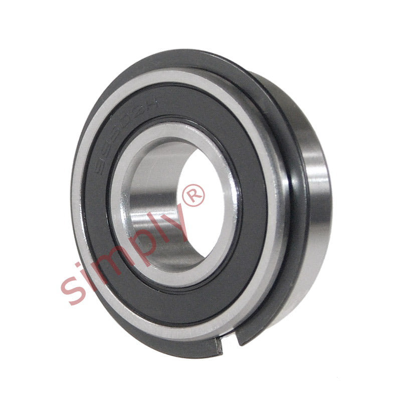 99502HNR Budget Rubber Sealed Deep Groove Ball Bearing with Snap Ring 15.875x35x11mm