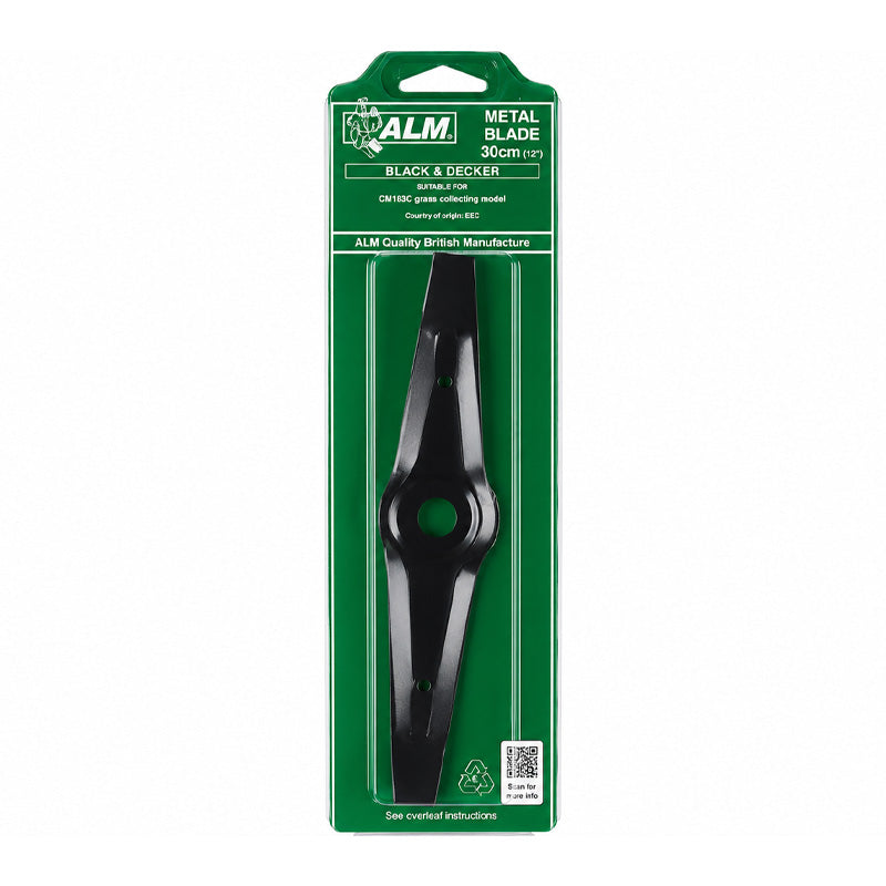 BD033 Lawn Mower Metal Blade 30cm By ALM - Fits Black + Decker