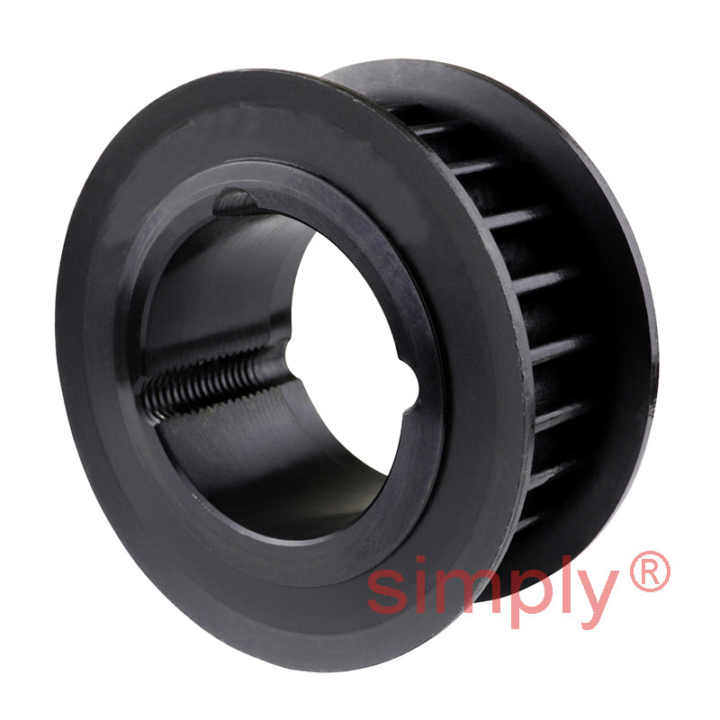 Drive-Flex TL64-14M-170F - 14mm Pitch 64 Tooth Flanged HTD Type Cast Iron  Taper Bore Timing Pulley for 170mm Wide Belts