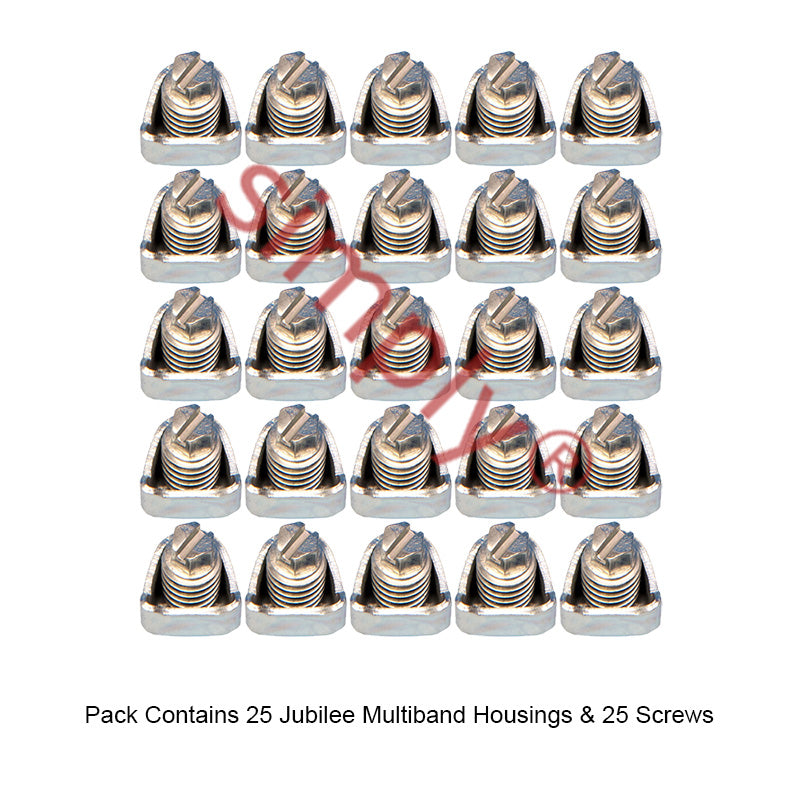Pack of 25 - MB1704MB1704 Zinc Plated Steel Jubilee 7mm A/F Hexagonal Housings/Screws for use with 11mm Multiband