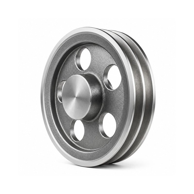 SPZ Section Un-Bored Aluminium Pulley with 2 Grooves 180mm Pitch Diameter