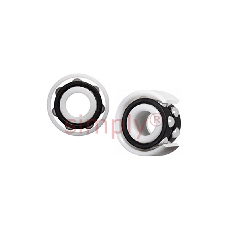 xiros xirodur BB6004B18010GLD Double Row Radial Groove Ball Bearing with PA Cage and Glass Balls 20x42x20mm
