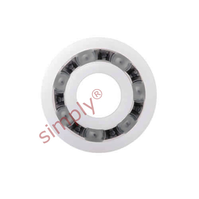 xiros xirodur BB6009B18010GL Open Type Radial Groove Ball Bearing with PA Cage and Glass Balls 45x75x16mm