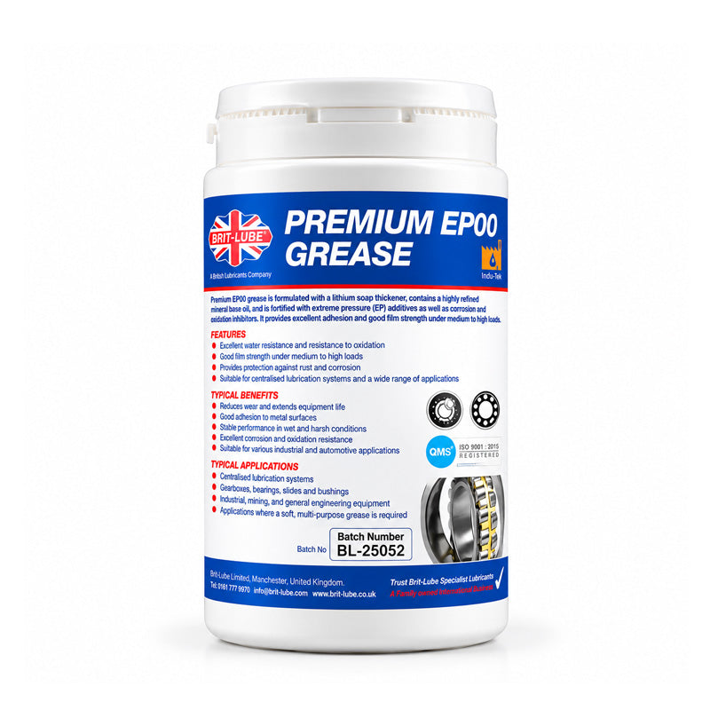 Brit-Lube Indu-Tek Premium EP 00 1kg - Allow 2-3 Days