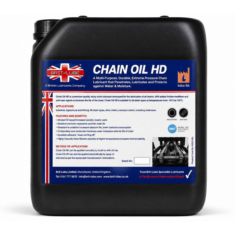 Brit-Lube Indu-Tek Chain Fluid HD 205 Litre - Allow 2-3 Days