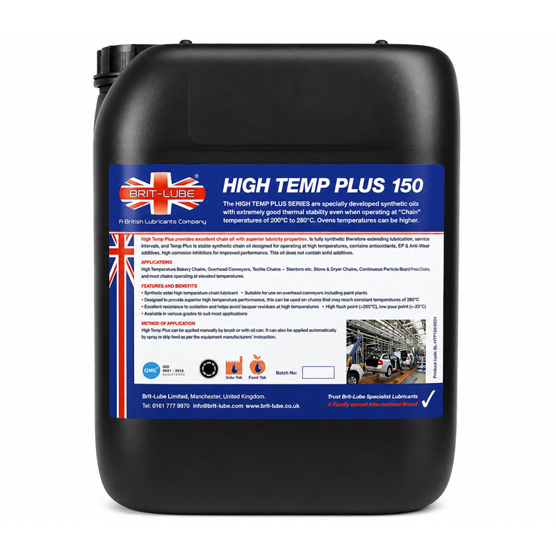 Brit-Lube Indu-Tek High Temp Plus Oil 250 205 Litre - Allow 2-3 Days