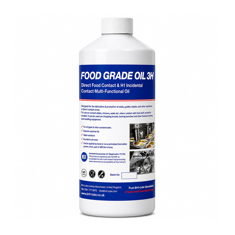 Brit-Lube Food-Tek Food Grade Oil 3H 5 Litre - Allow 2-3 Days