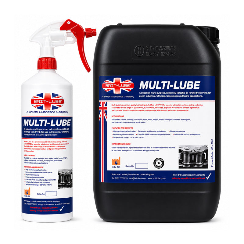 Brit-Lube Indu-Tek Multi-Lube 5 Litre - Allow 2-3 Days