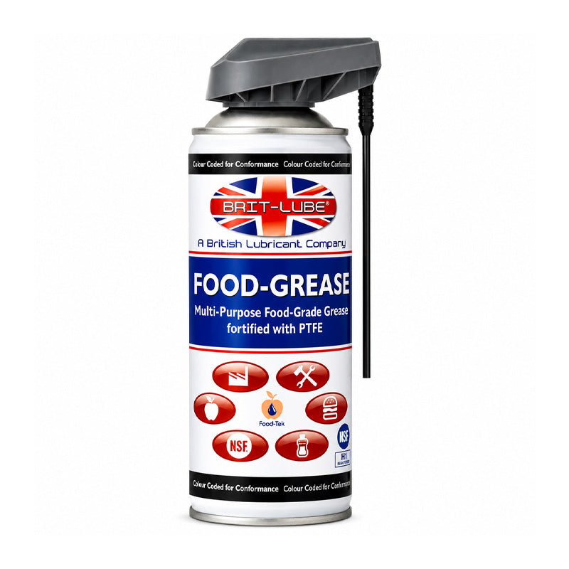 Brit-Lube Food-Tek Spray Grease 400ml - Allow 2-3 Days