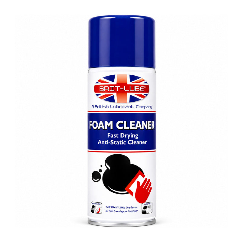 Brit-Lube Indu-Tek Foam Cleaner 400ml - Allow 2-3 Days