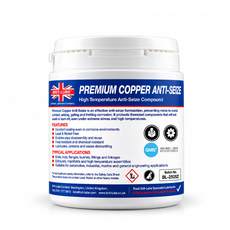 Brit-Lube Premium Copper Anti-Seize 500g - Allow 2-3 Days