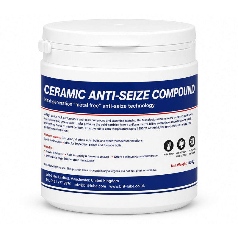 Brit-Lube Ceramic Anti-Seize 500g - Allow 2-3 Days