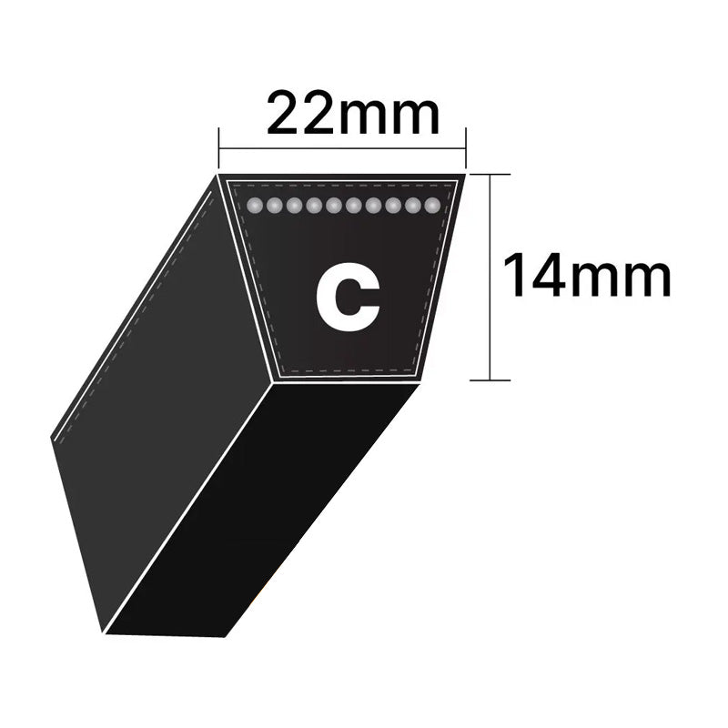 C51 Gates Delta Classic C-Section V-Belt (Uniset Match)